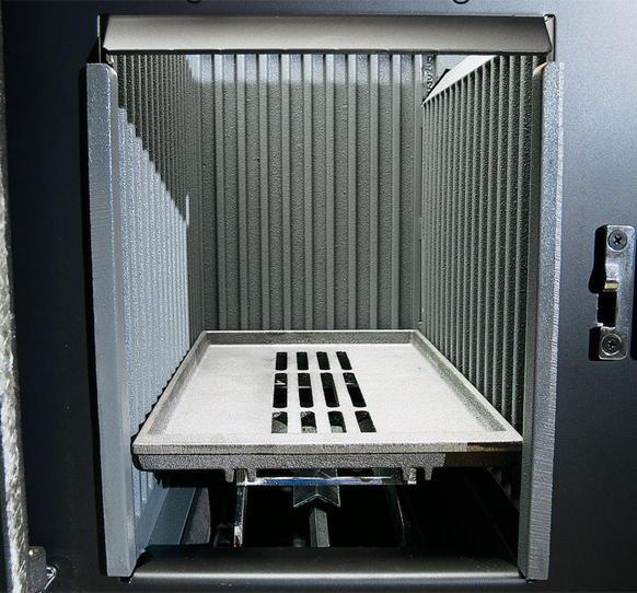 Готварска печка на дърва Rosetta BII MAIOLICA - горивна камера