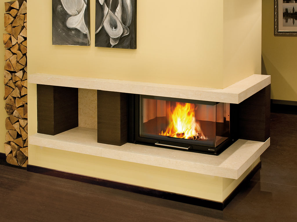 Камина на дърва Monoblocco 800 Angolo